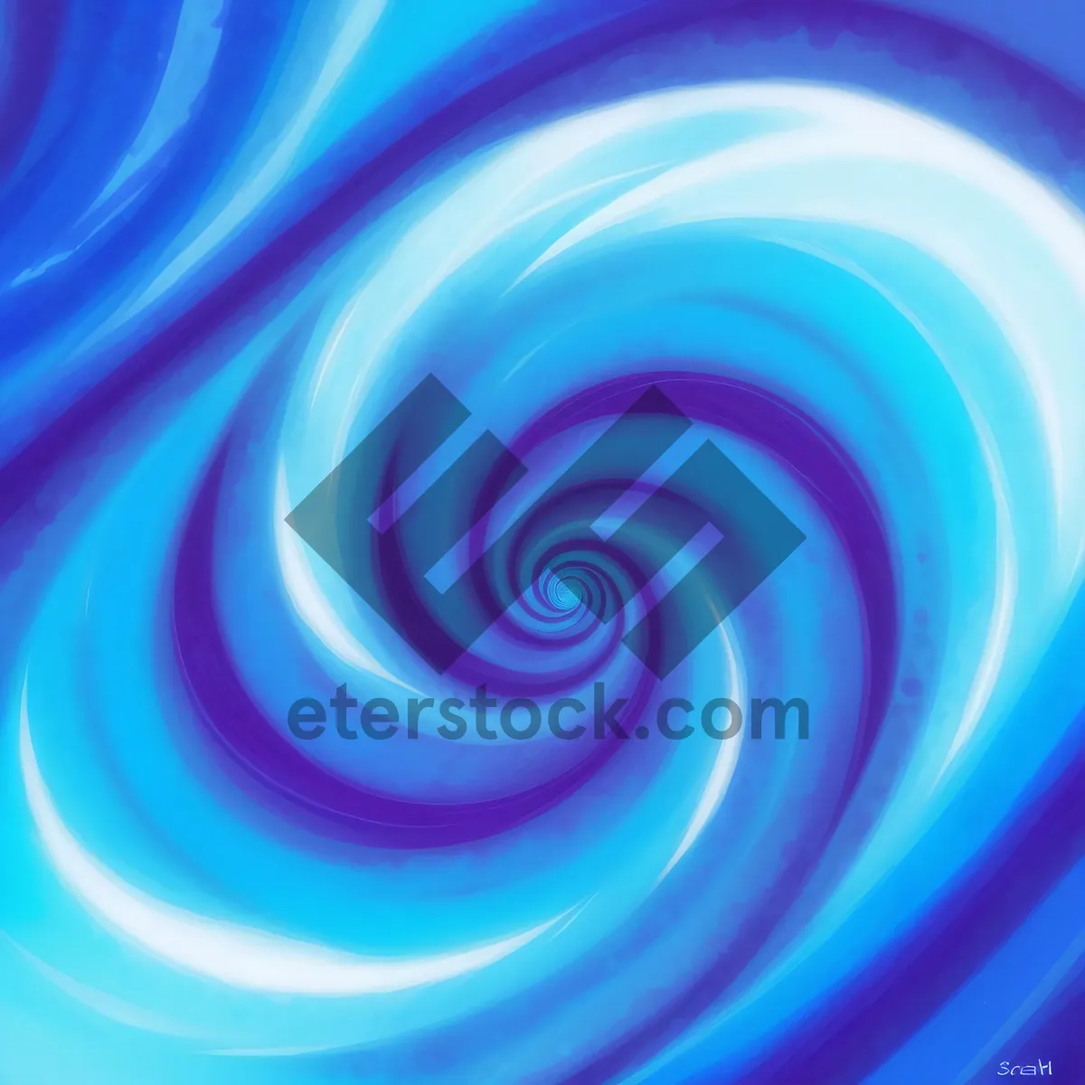 Picture of Energetic Abstract Digital Art Wallpaper - Colorful Lightning Fractal