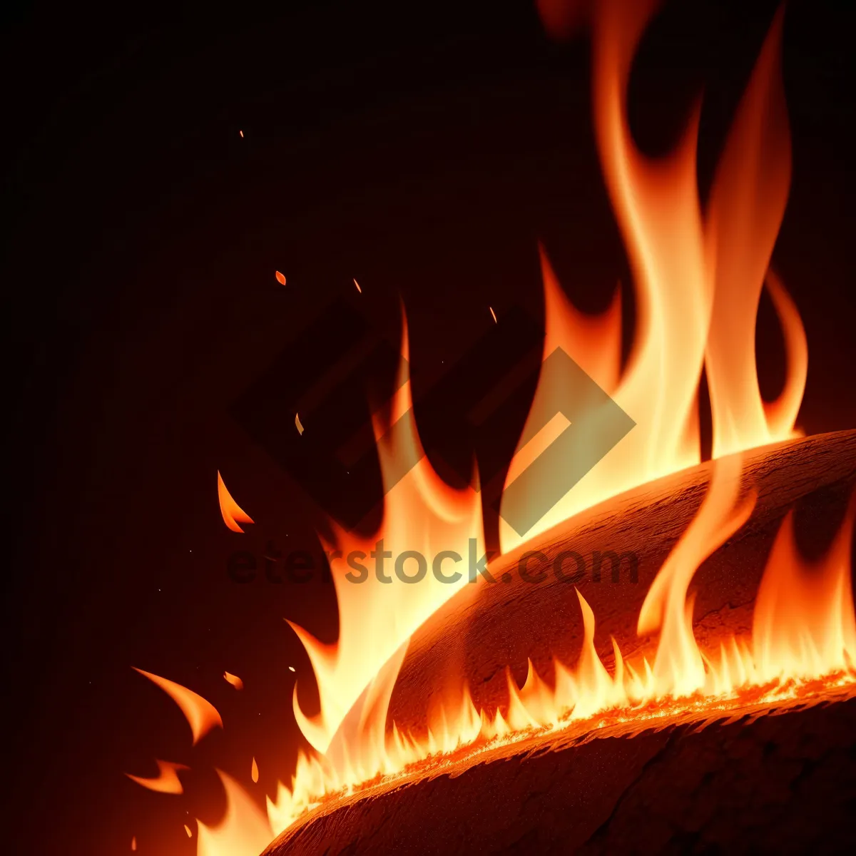 Picture of Fiery Inferno of Blazing Flames