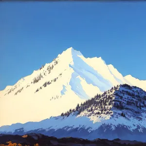 Winter Wonderland: Majestic Snowy Peaks and Glaciers