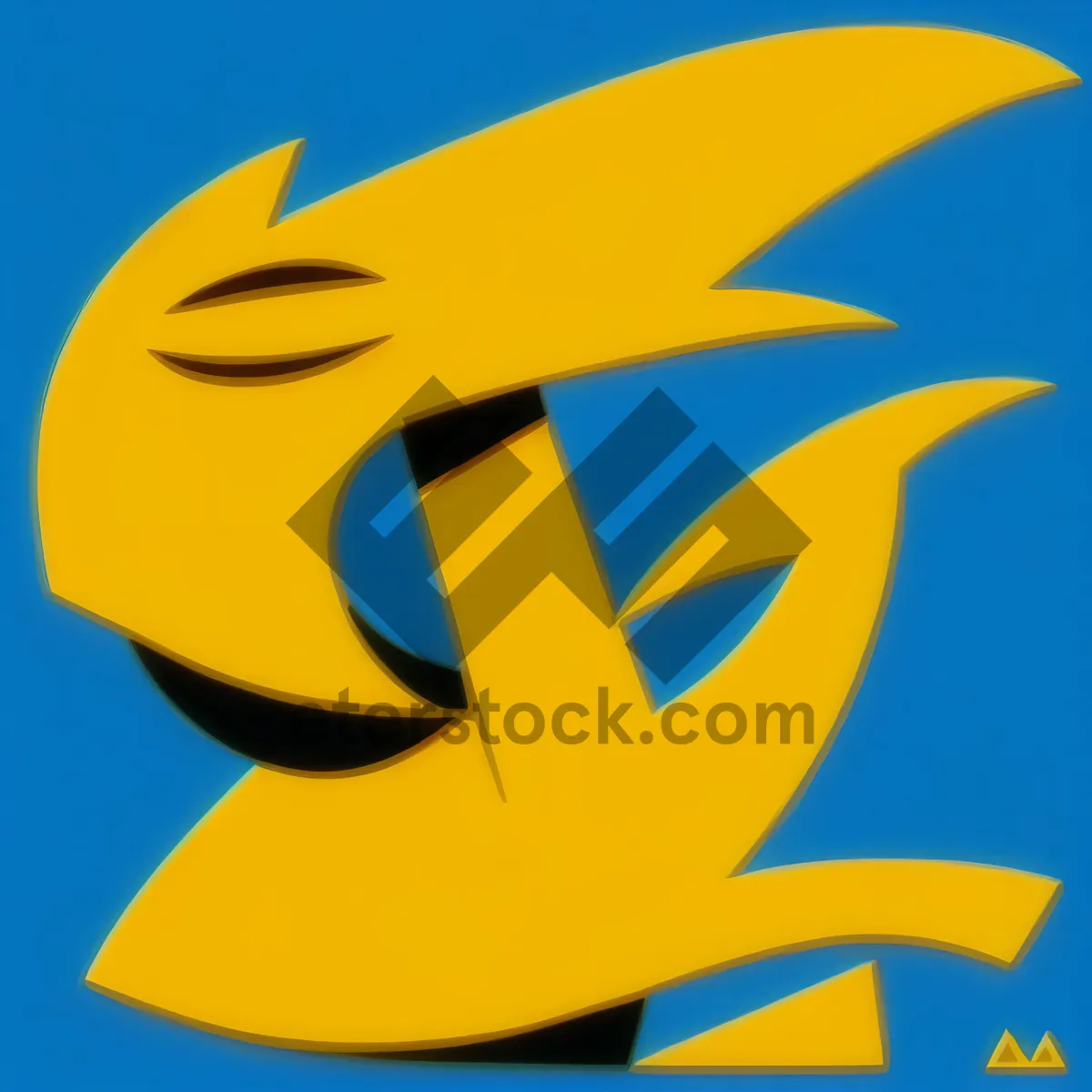 Picture of Bay Icon Design - Water Button Symbol