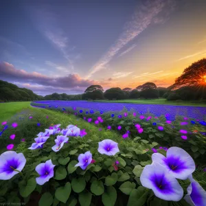 Serene Summer Meadow Under Sunny Sky