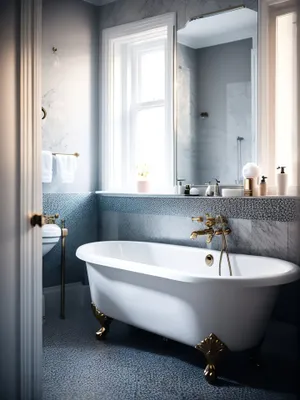 Modern Luxury Bathroom with Stylish Interior Design