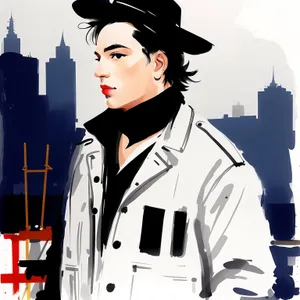 Smiling Aviator Businessman in Professional Attire