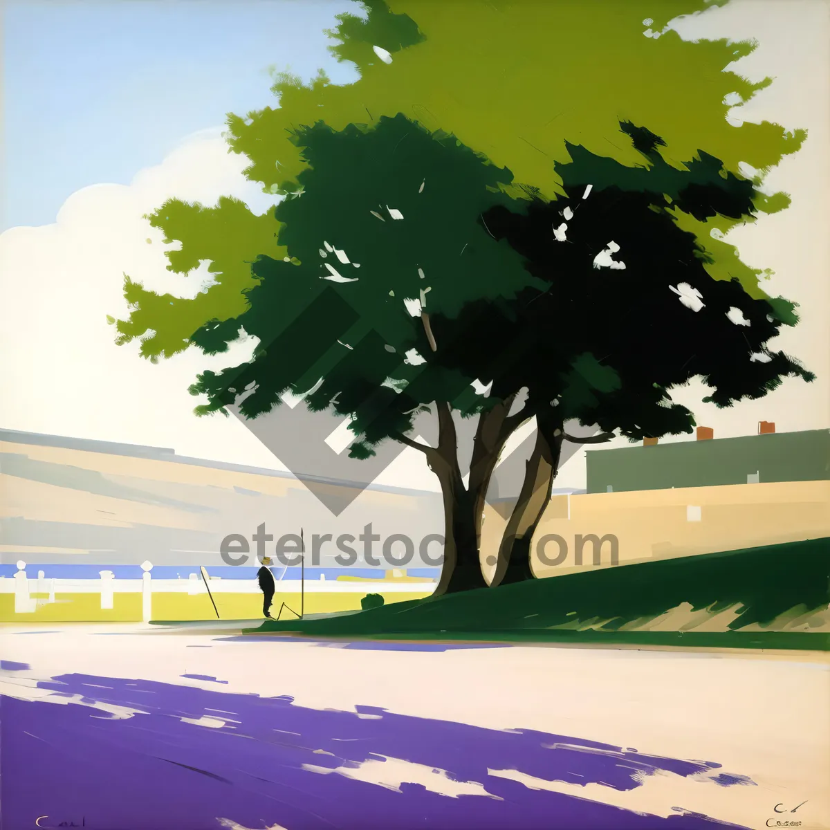 Picture of Paradise Palm: A Tranquil Tropical Landscape