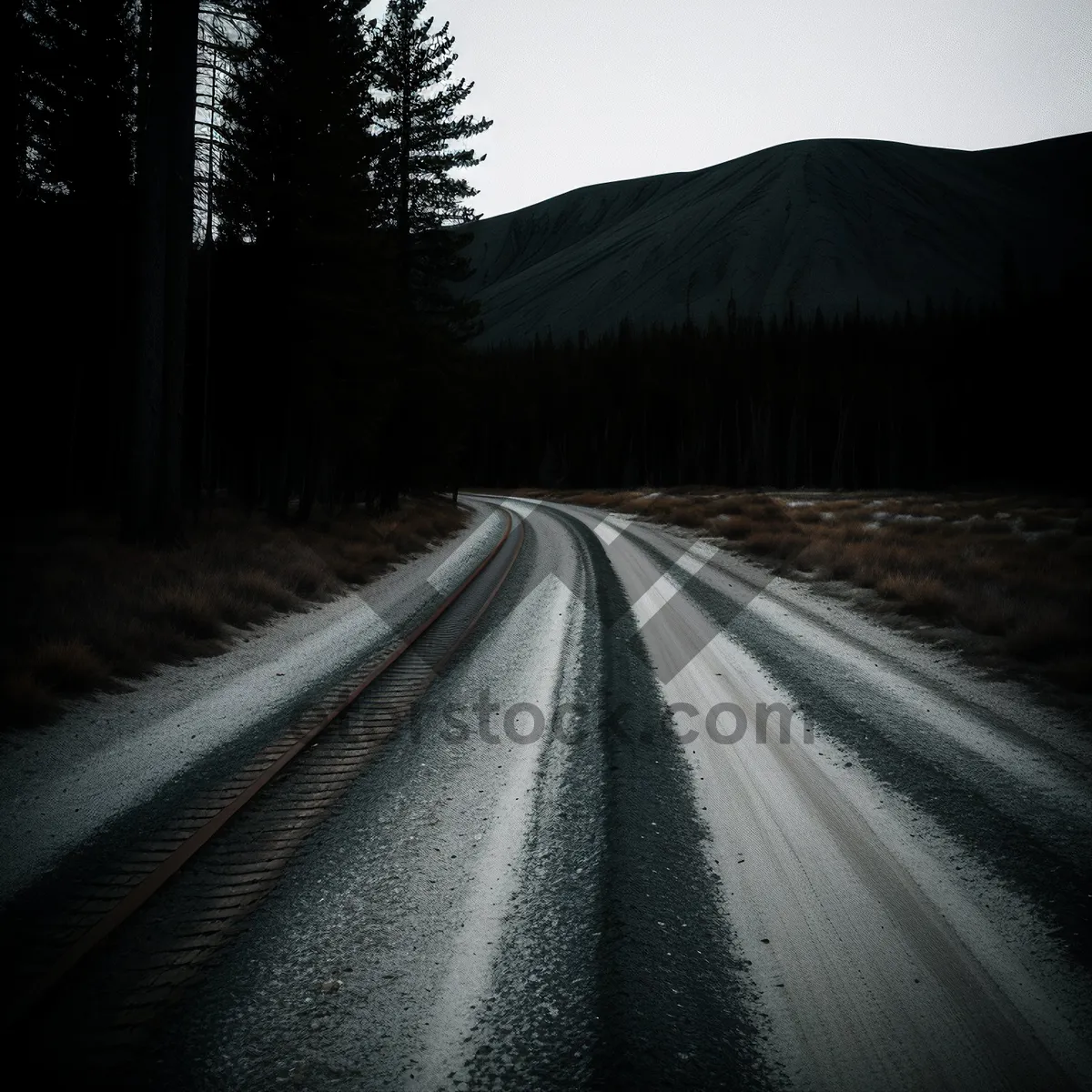 Picture of Scenic Roadway: Capturing the Journey through Rural Landscapes