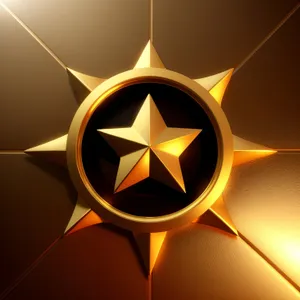 Heraldic Baron Symbol Star Design