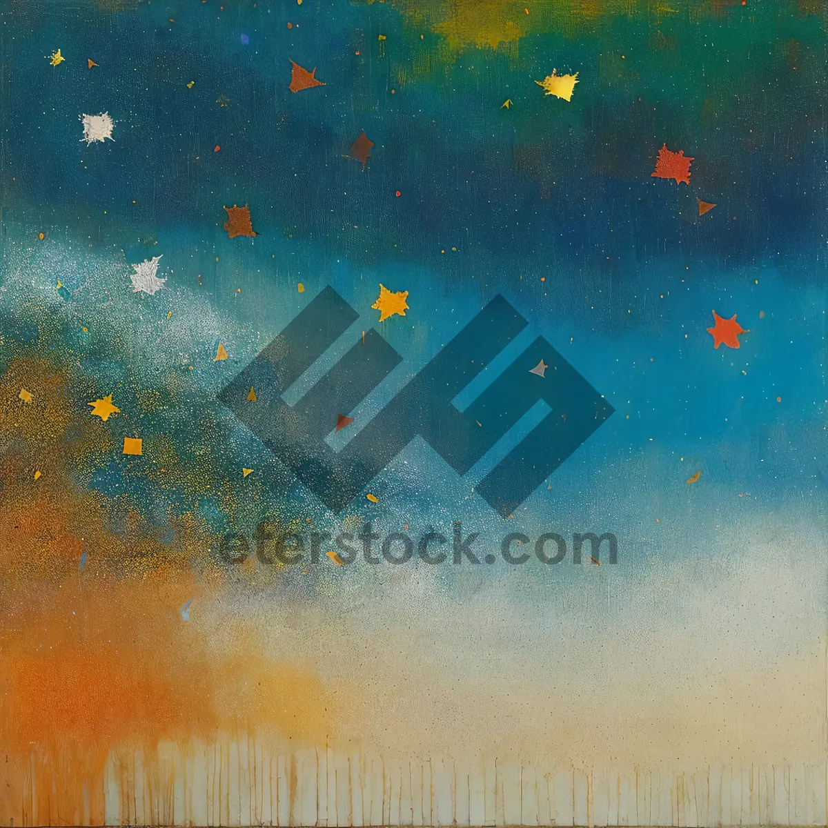 Picture of Colorful Watercolor Splash Texture Design