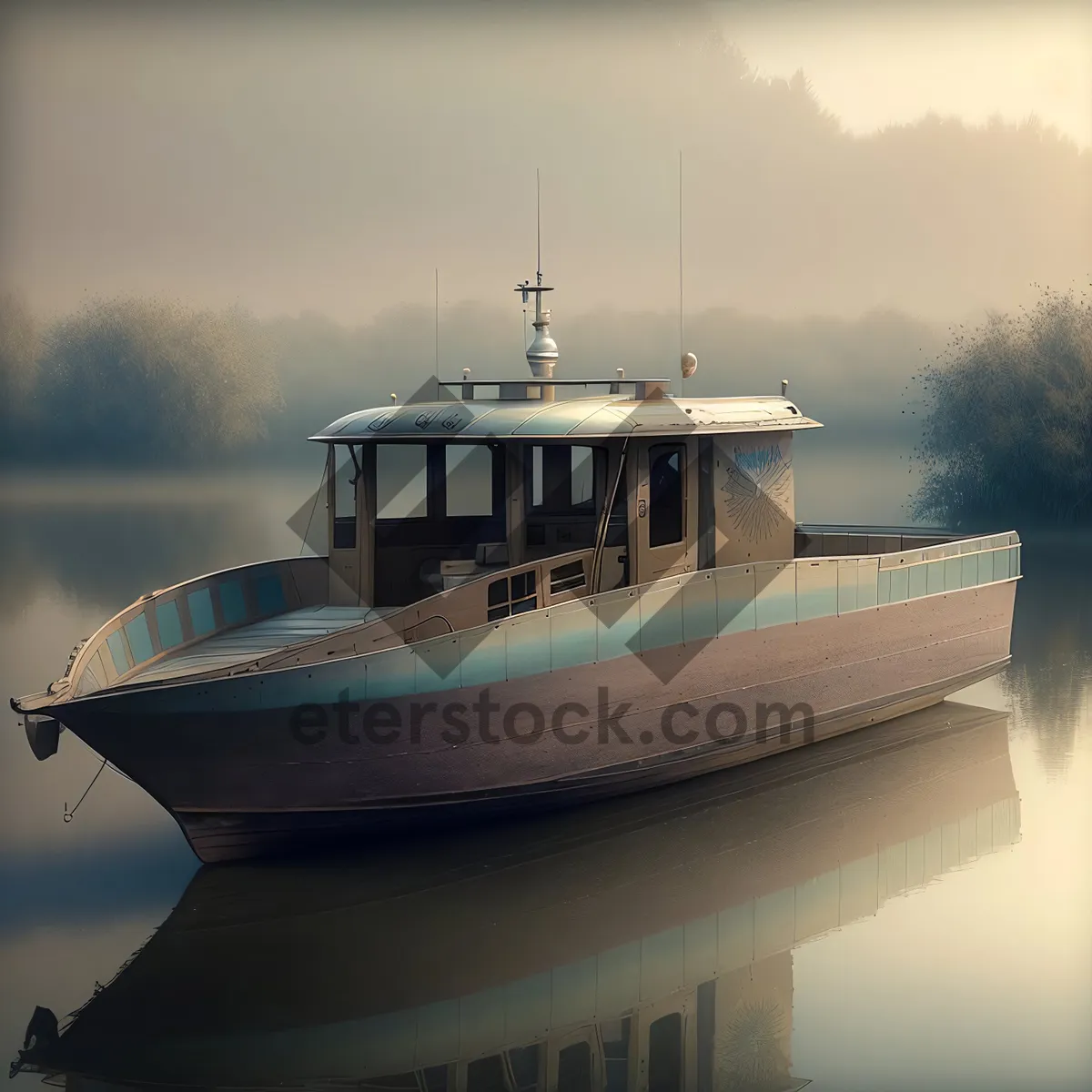 Picture of Fishing Boat at the Harbor