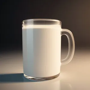 Morning Mug: Aromatic Coffee Brew in Breakfast Cup