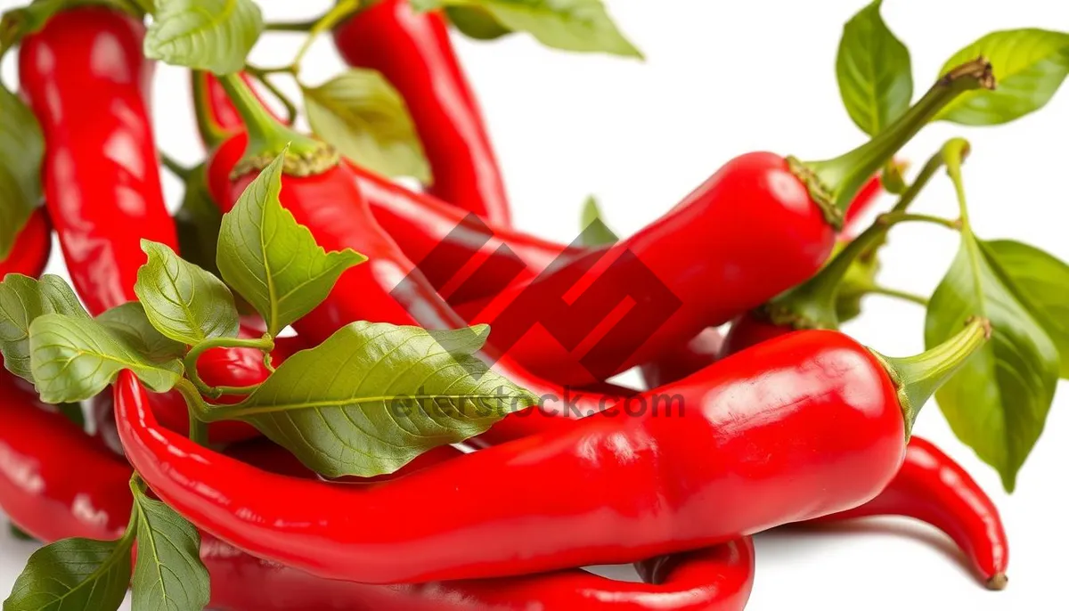 Picture of Colorful Bell Pepper Slices and Spices Closeup