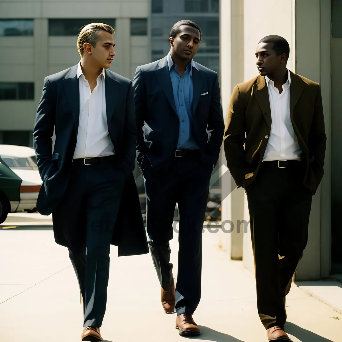 Picture of Successful Diverse Business Team Smiling in Office Meeting