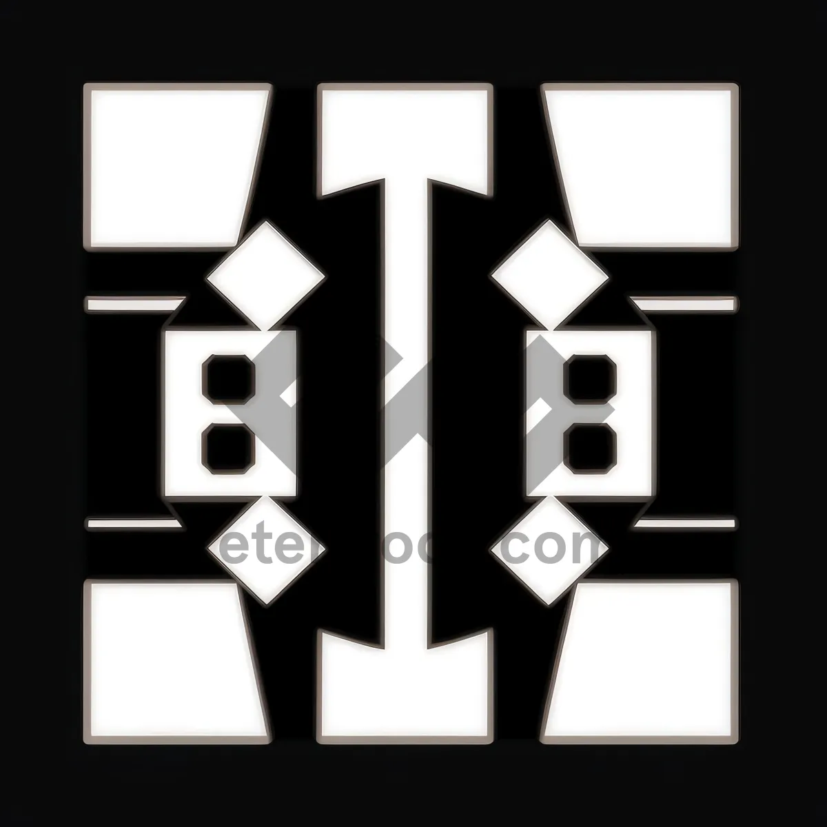 Picture of Black Web Icons Collection: Symbolic Computer Button Set