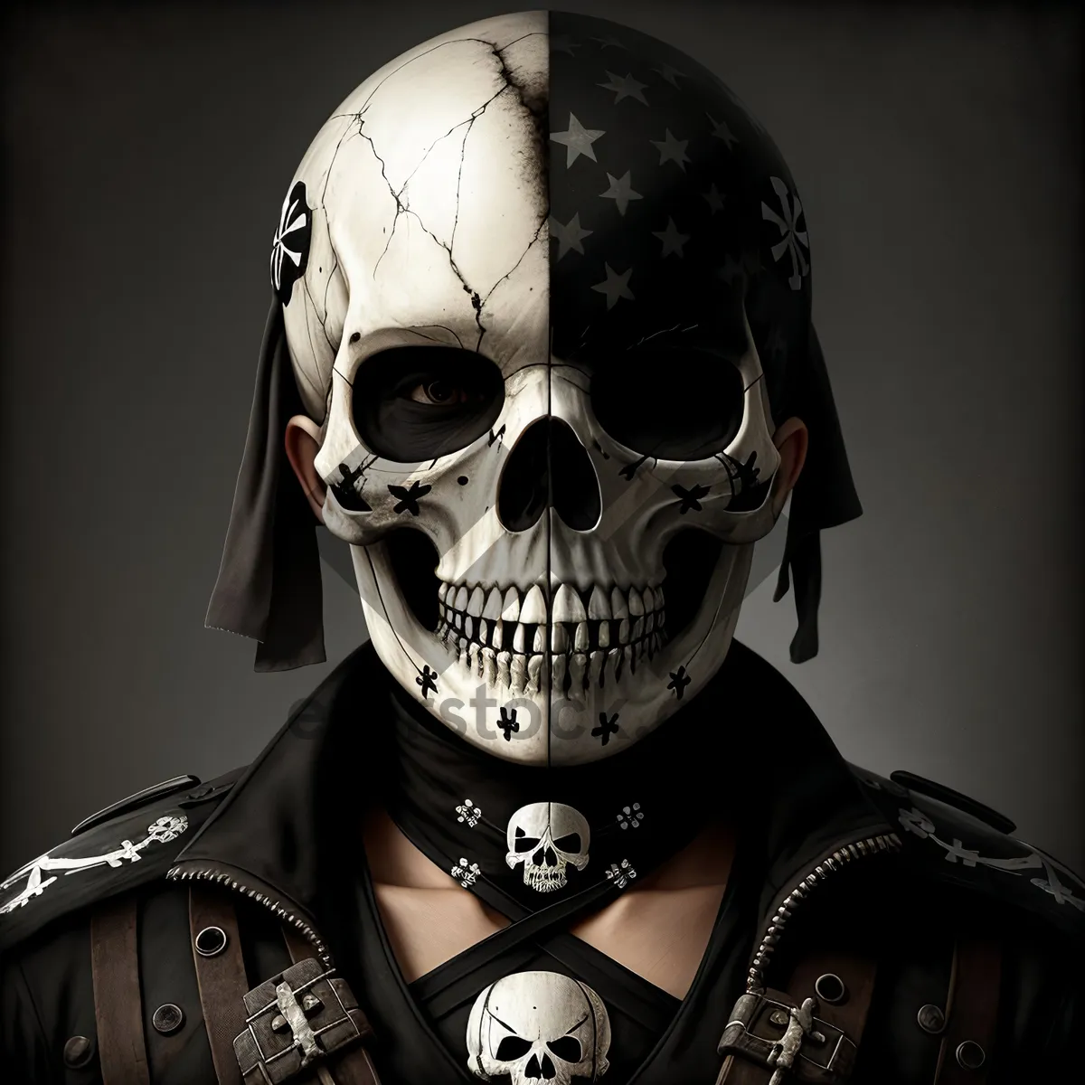 Picture of Skull Face Mask - Protective Pirate Style Covering