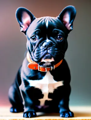 Boxer Bulldog in Restraint: Captivating Canine Portrait