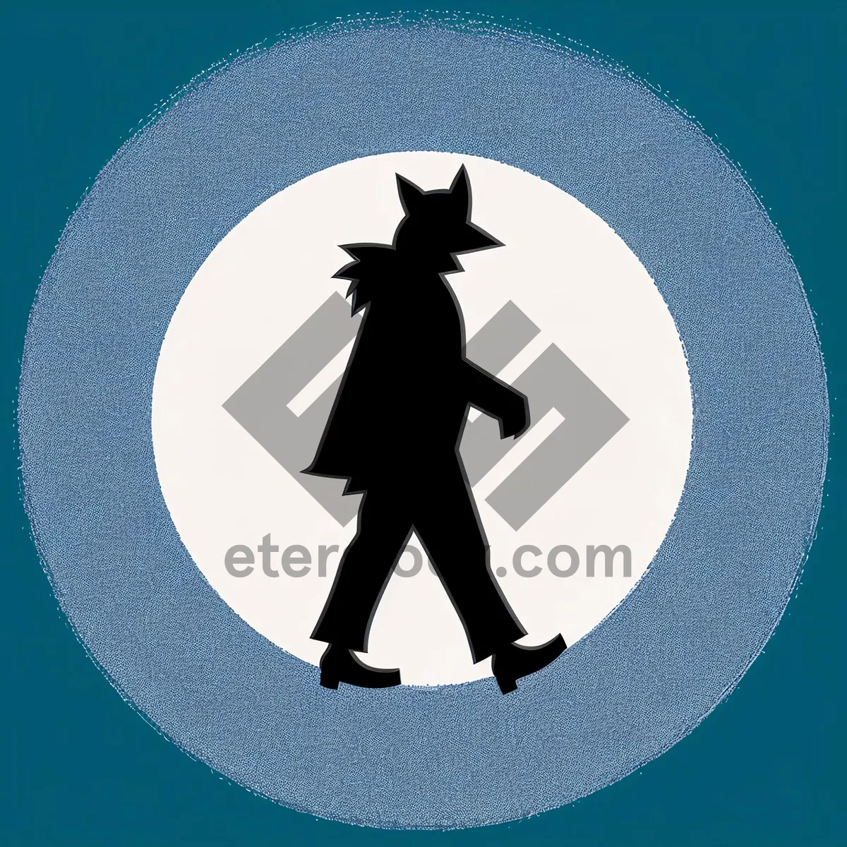 Picture of Surfer Silhouette Moon Icon