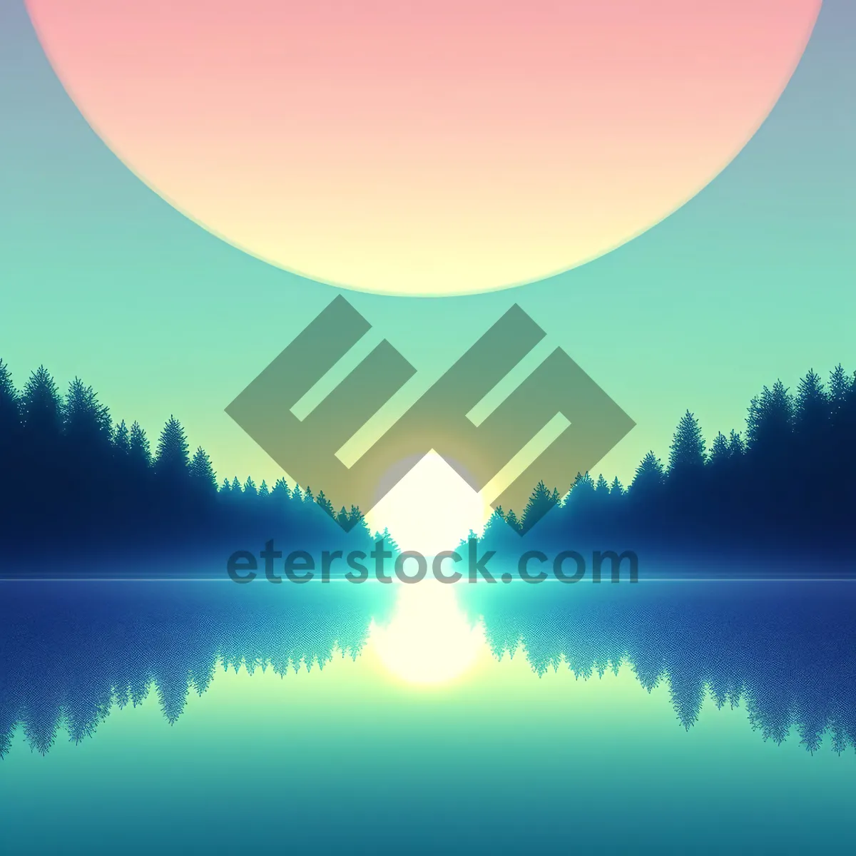 Picture of Enchanting Night Sky with Moon and Stars