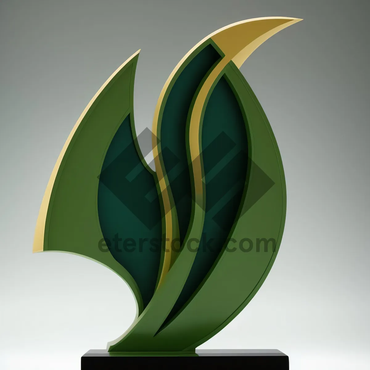 Picture of Vibrant Graphic Design Element: Shiny Leaf Pattern