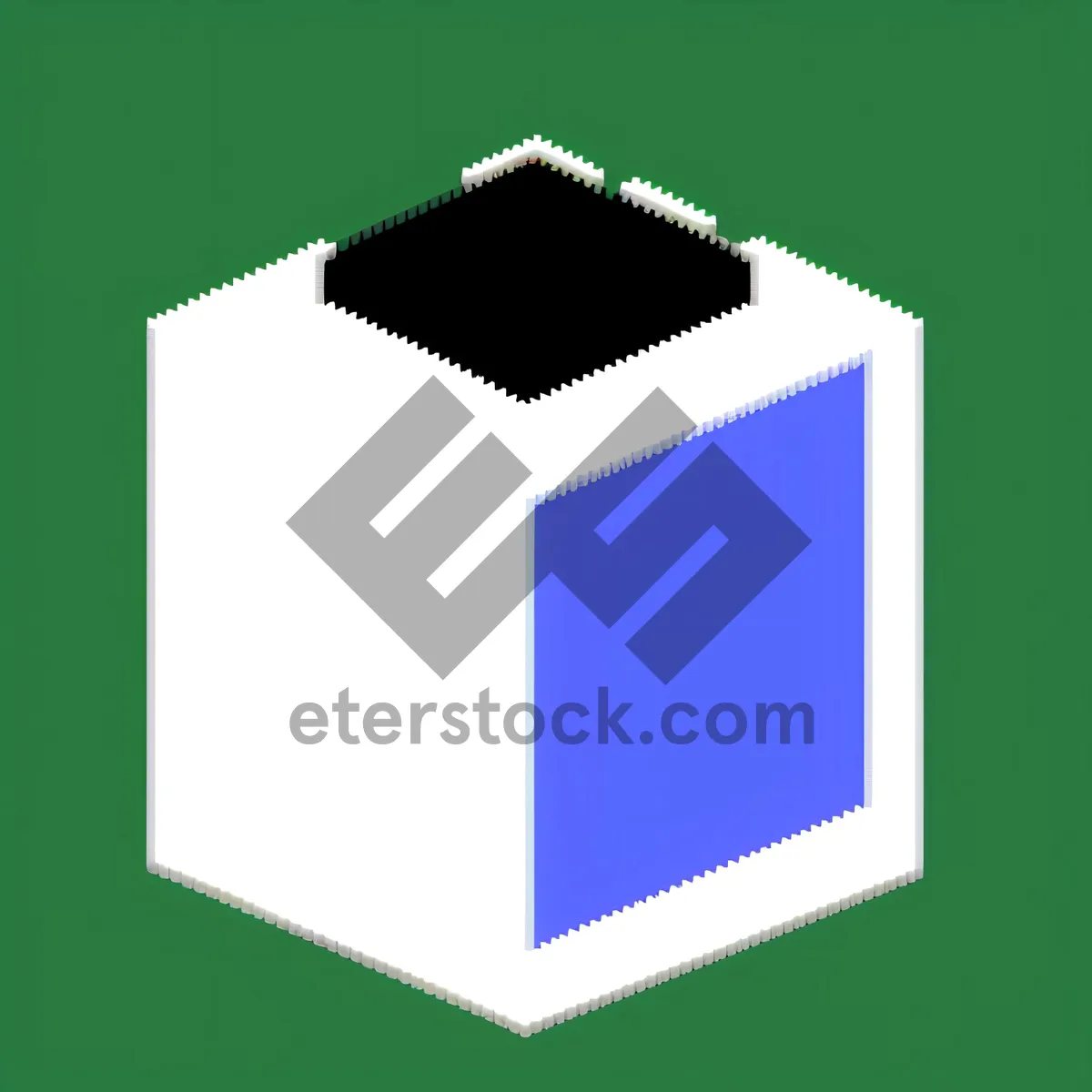 Picture of Blank Open Box: 3D Object for Business Post