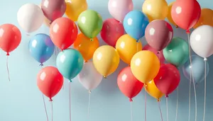 Colorful balloon decorations for a festive celebration party.