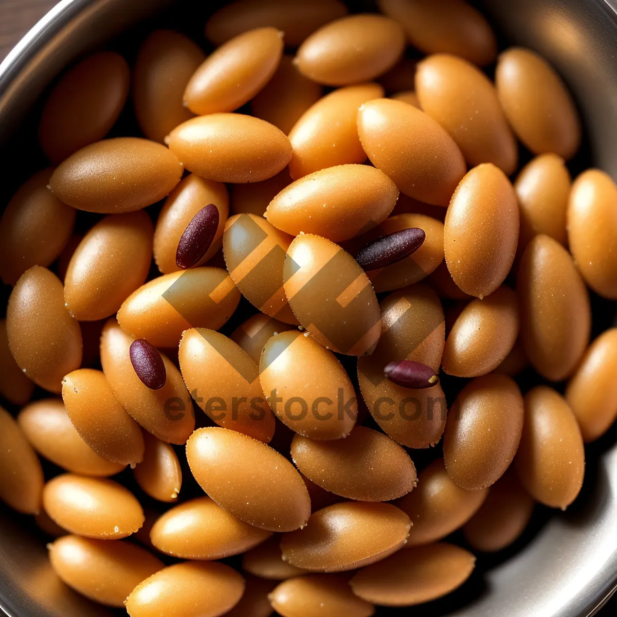 Picture of Nutritious Bean Seed: Closeup of Organic Brown Kidney Beans