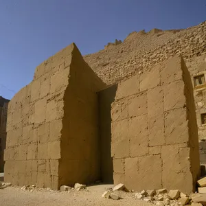 Medieval Fortress on Desert Sand