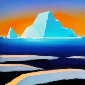 Colorful Flag Sign in Sky: Artful Landscape Symbol