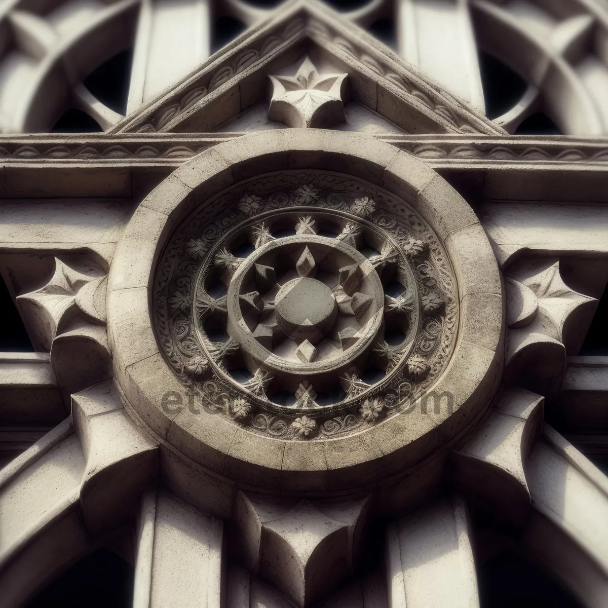 Picture of Vintage Mechanical Car Wheel with Gears