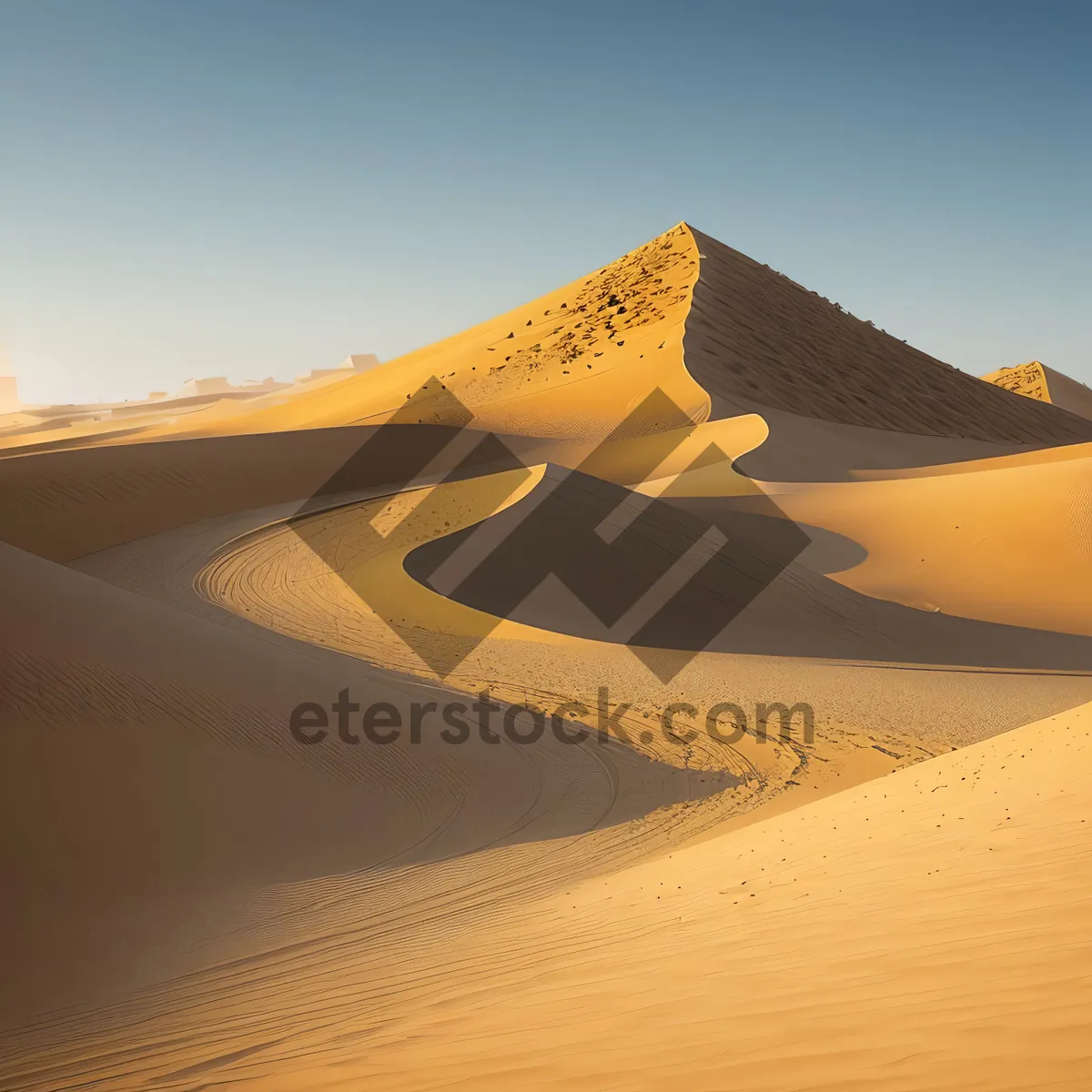 Picture of Vibrant Moroccan Sand Dune Landscape: Adventure in the Desert