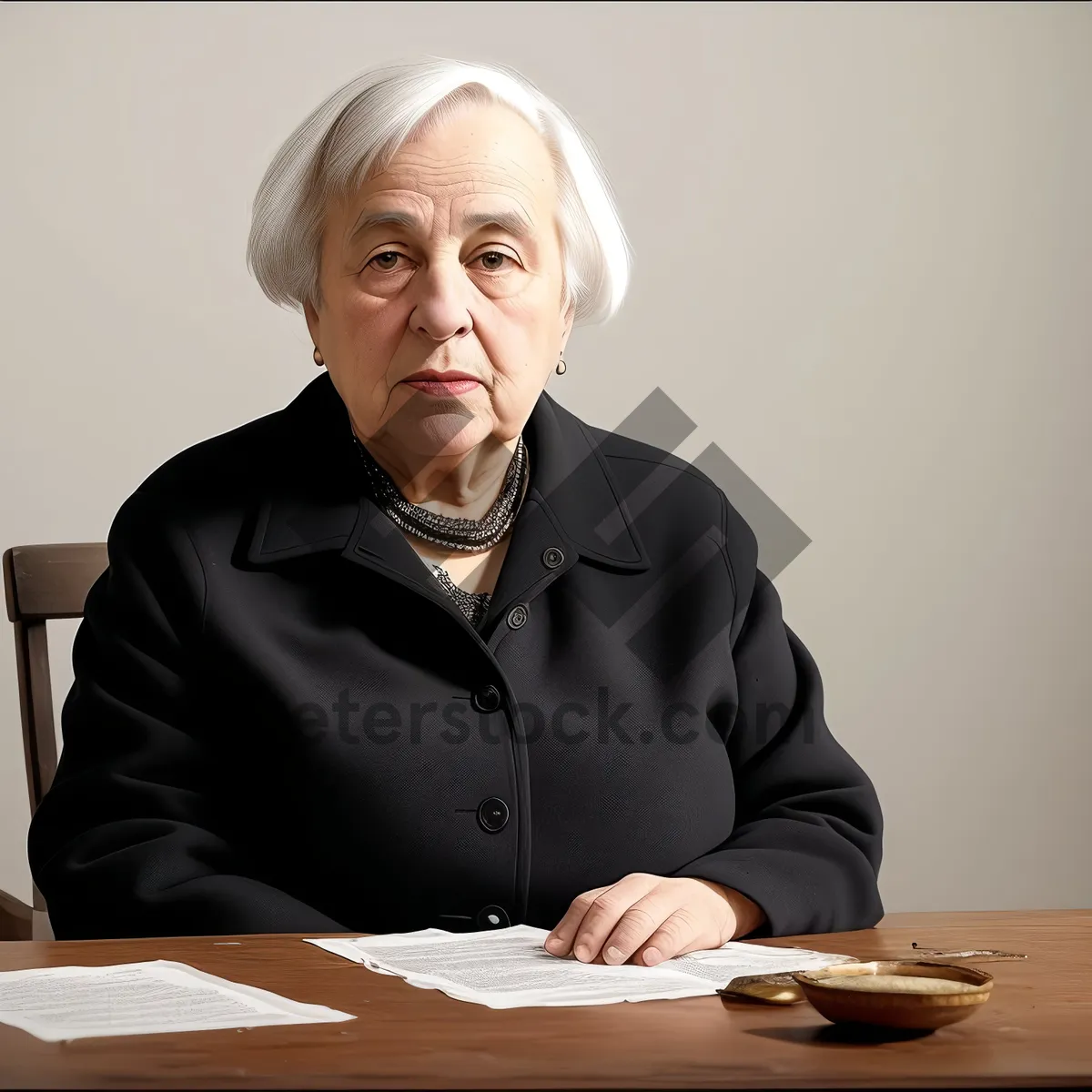 Picture of Successful business professional working at desk