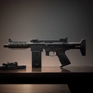 Modern Military Assault Rifle: Power and Precision