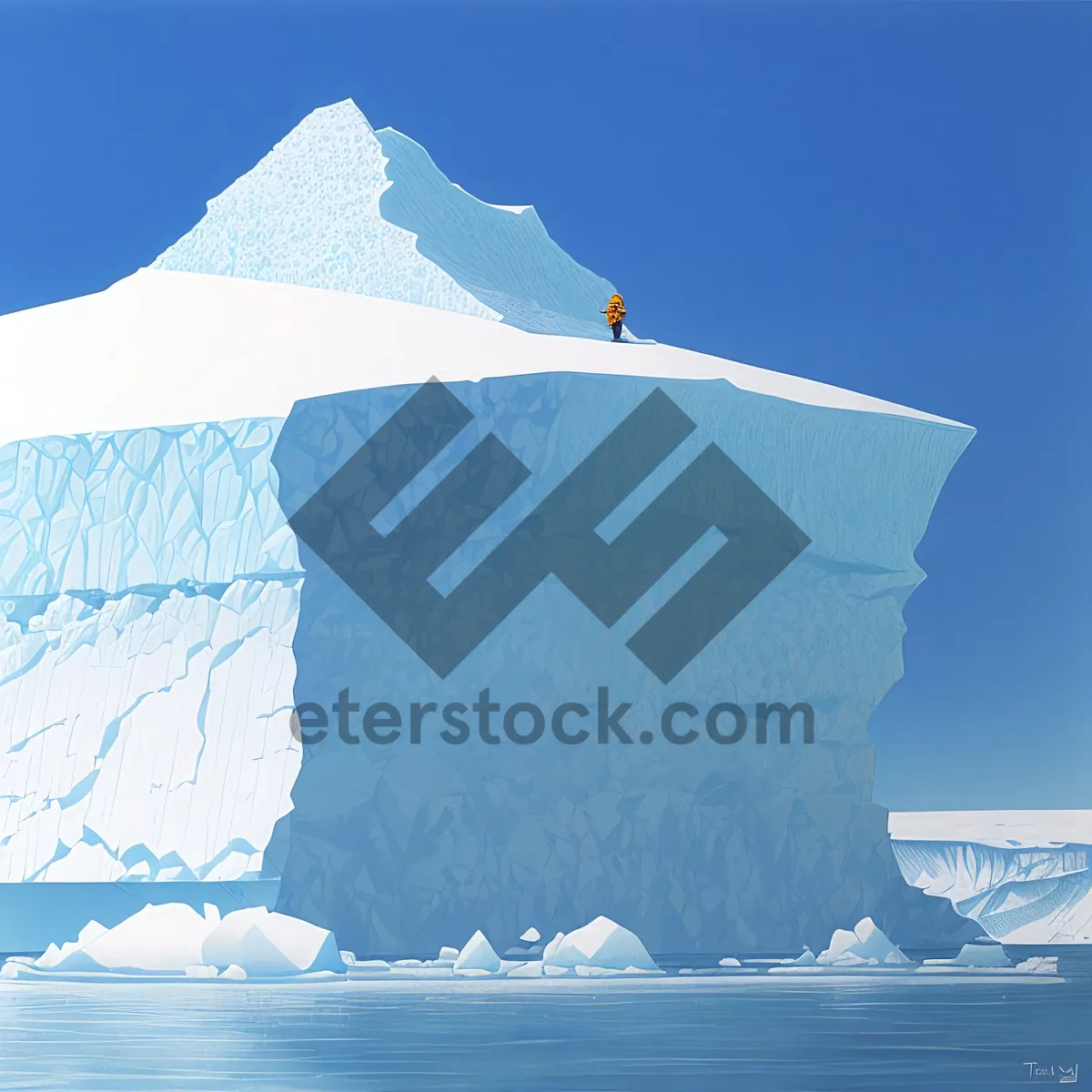 Picture of Majestic Arctic Glacier in the Frozen Wilderness