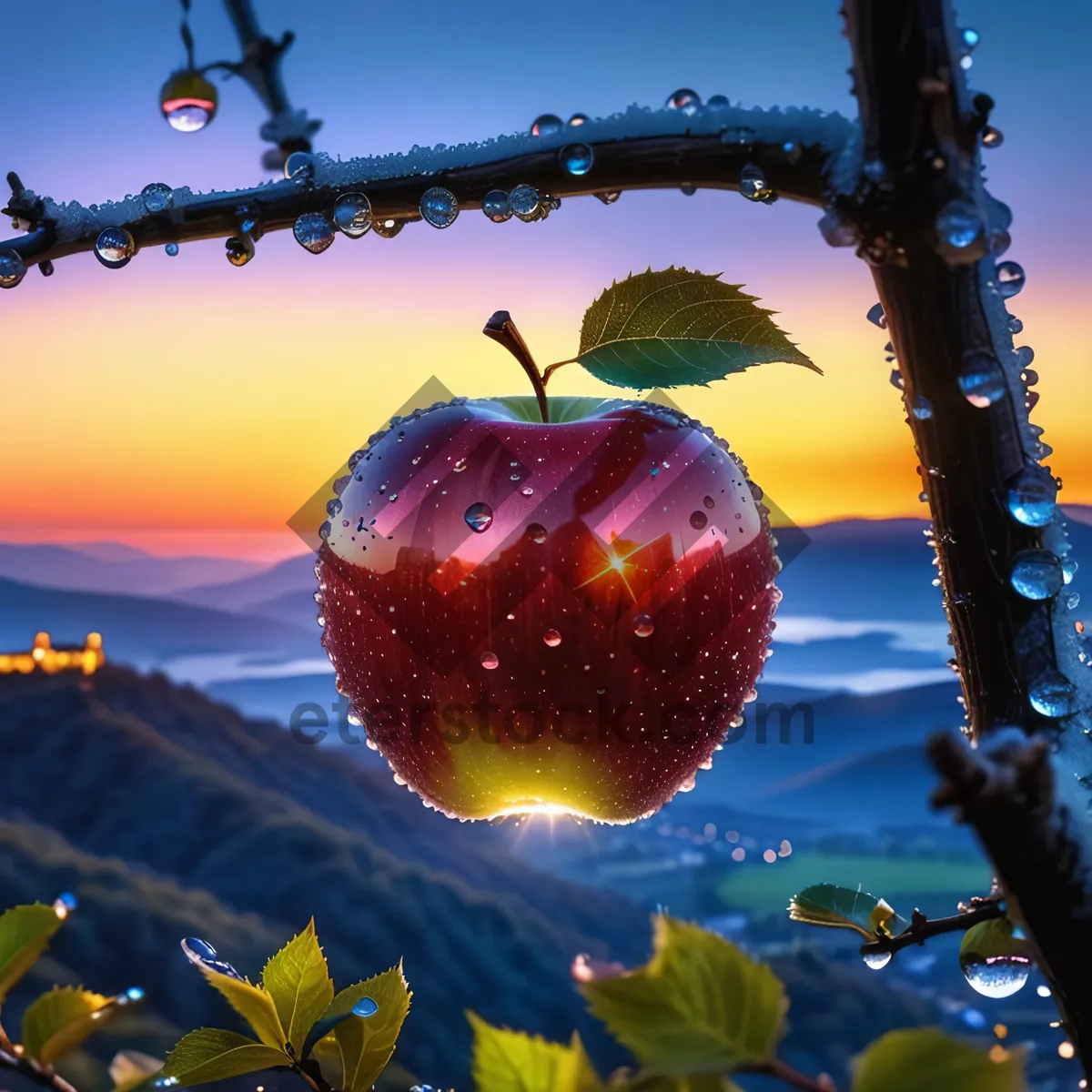 Picture of Healthy and Delicious Red Delicious Apple for Holiday Treat
