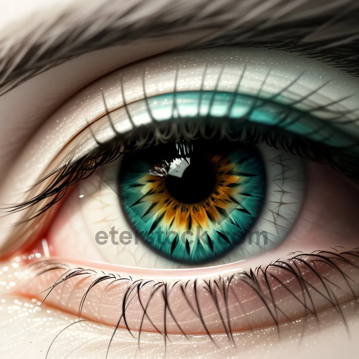 Picture of Captivating Closeup of Beautiful Human Eye