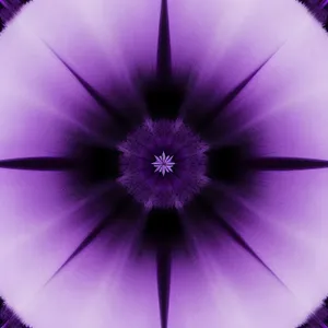 Fantasy Glow: Petunia Flower in Laser Design