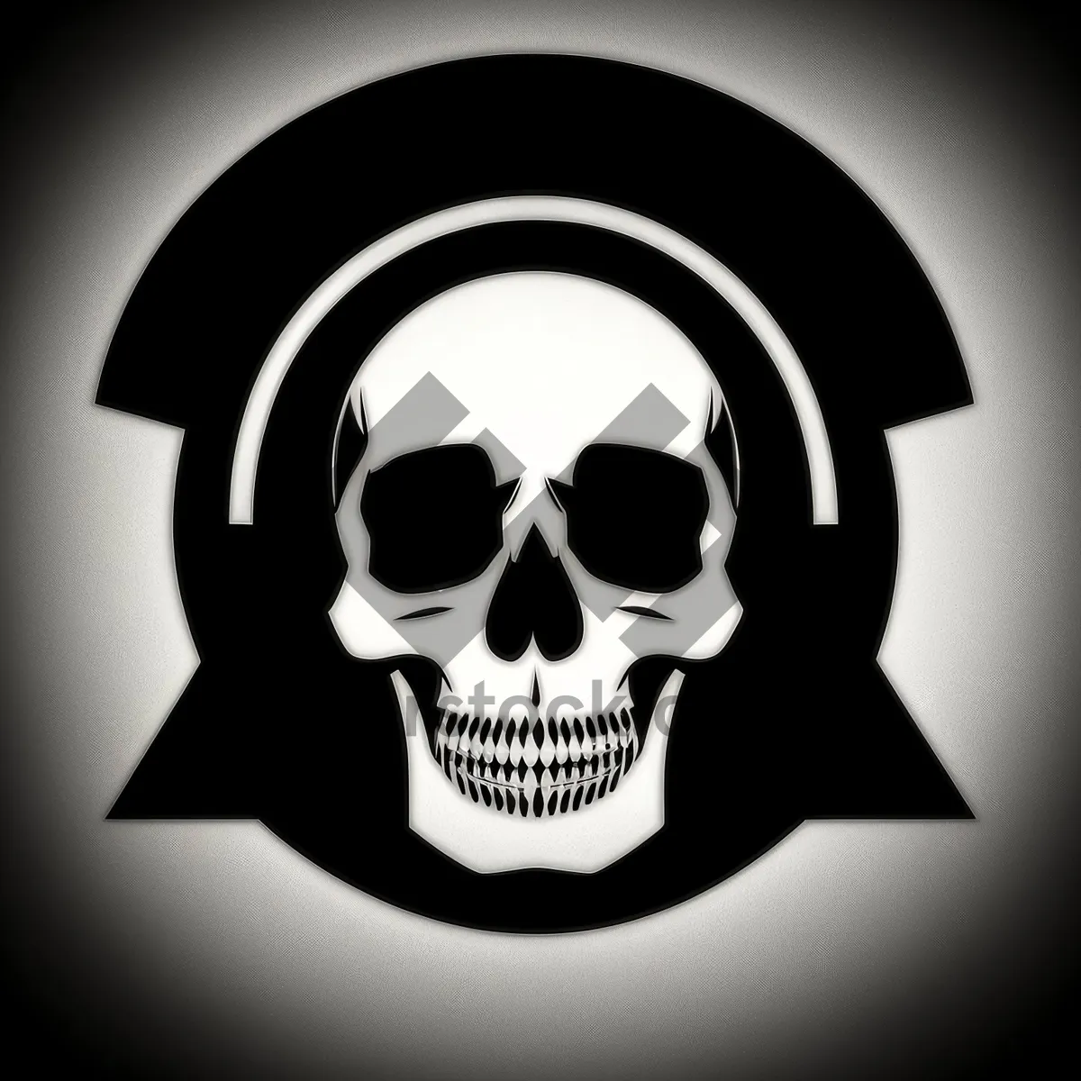 Picture of Pirate Black Cartoon Head Art Symbol