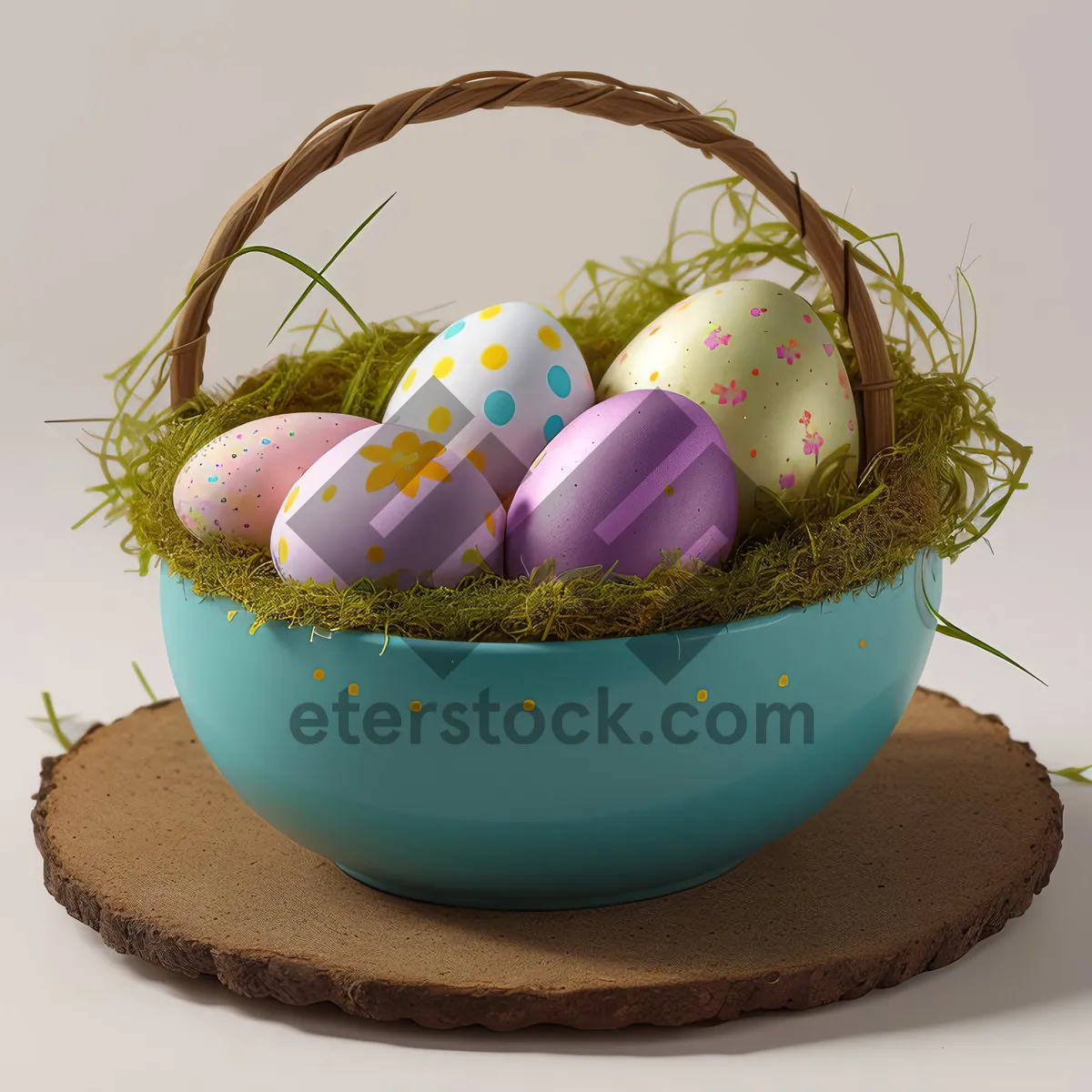 Picture of Delicious Easter Basket Overflowing with Sweet Treats