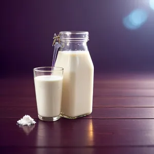 Milk Glass Salt Shaker: Healthy Spa Beverage Bottles