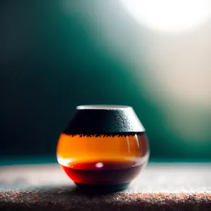 Hot Japanese Tea in Glass Cup