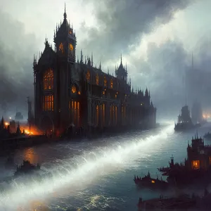 London Nights: Iconic Parliament Reflection