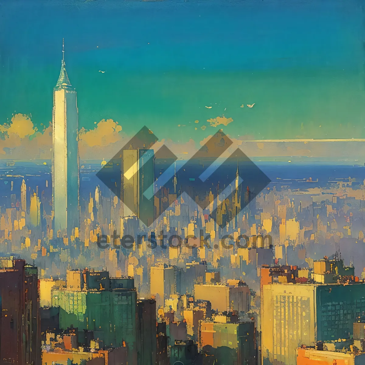 Picture of City Skyline Puzzle: Urban Architecture Jigsaw Challenge