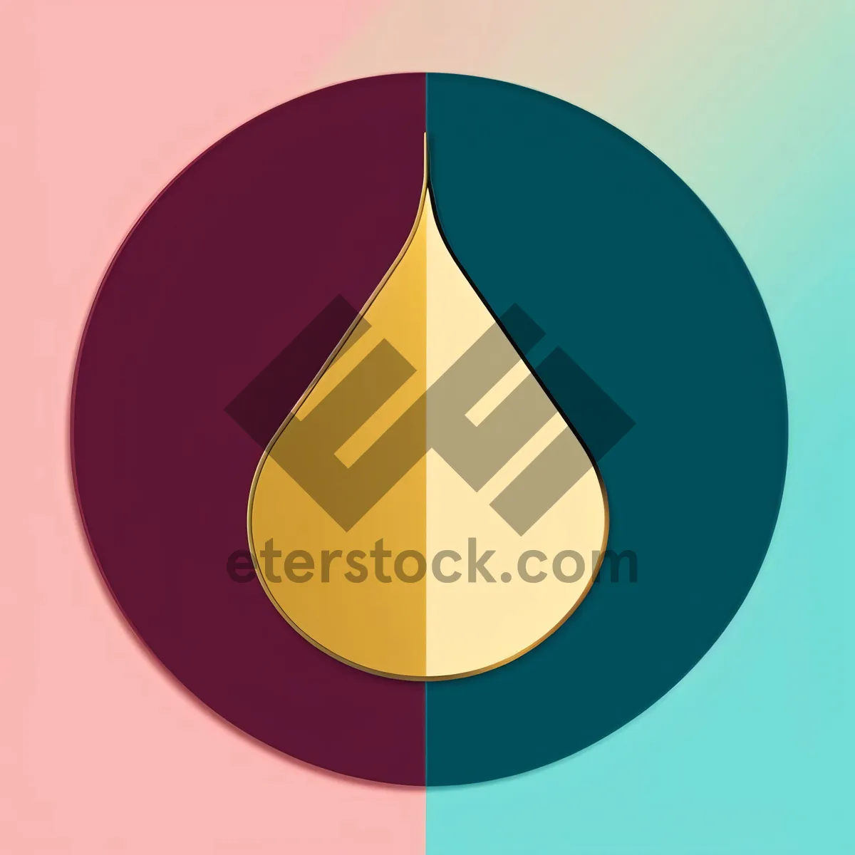 Picture of Round Circle Design Icon Symbol Button