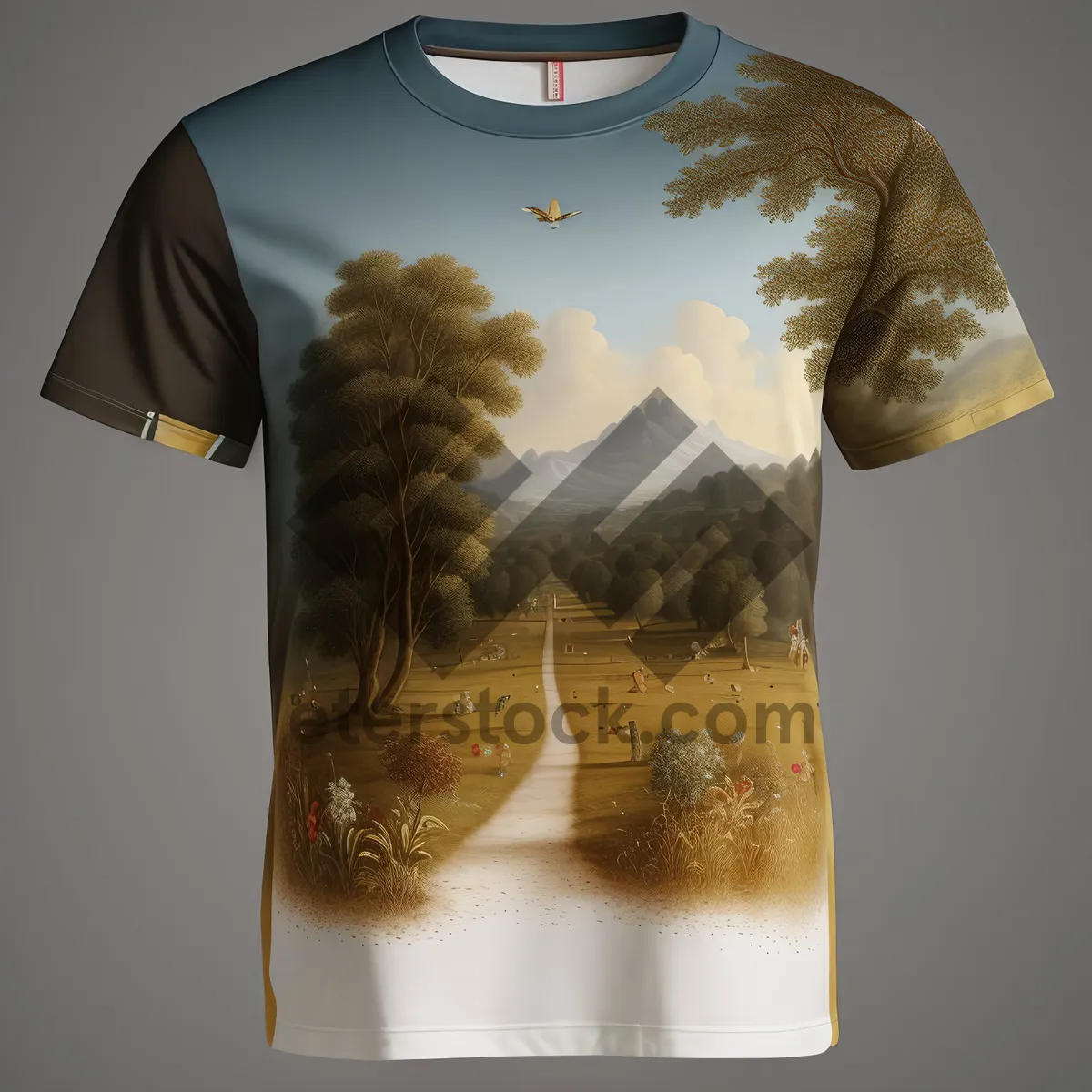 Picture of Casual Cotton T-Shirt with Long Sleeves