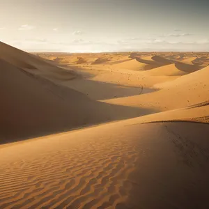 Sandy Serenity: Majestic Dune Landscape in Morocco