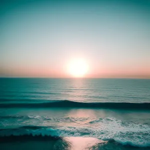 Tranquil Sunset at Tropical Beach - Paradise Vacation