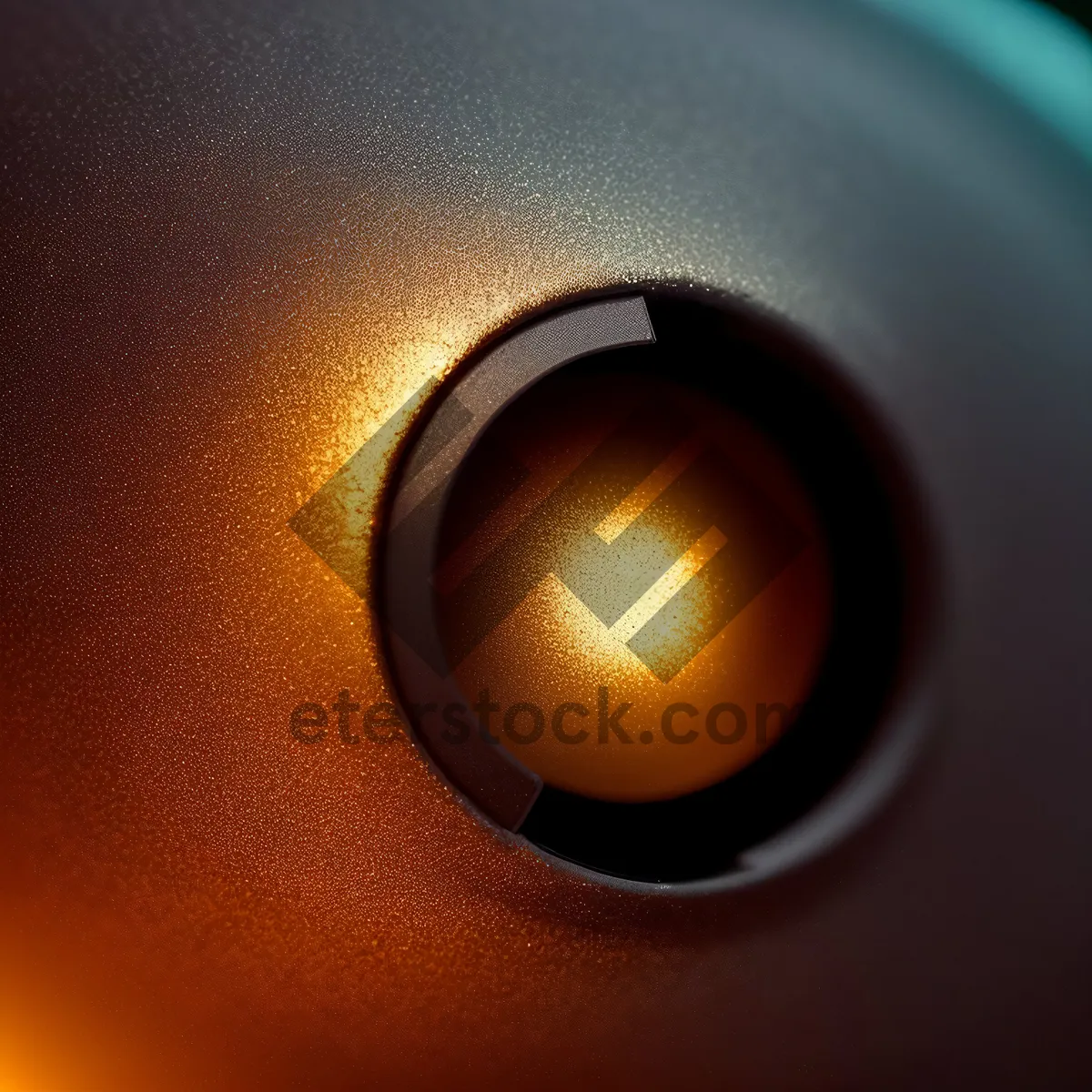 Picture of Vibrant Illuminated Circle Design on Black Background