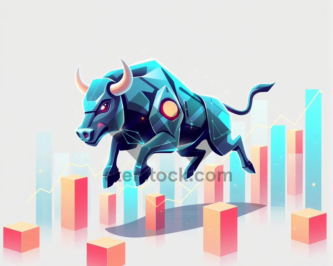 Picture of Colorful Cartoon Illustration of a Playful Character