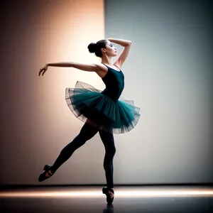 Ballet Artistry: Elegant Acrobat in Motion