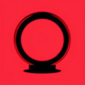 Shiny Round Button Icon with Reflection