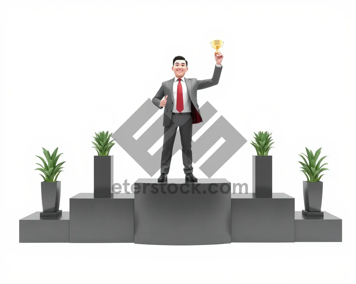 Picture of Successful Businessman in Corporate Office