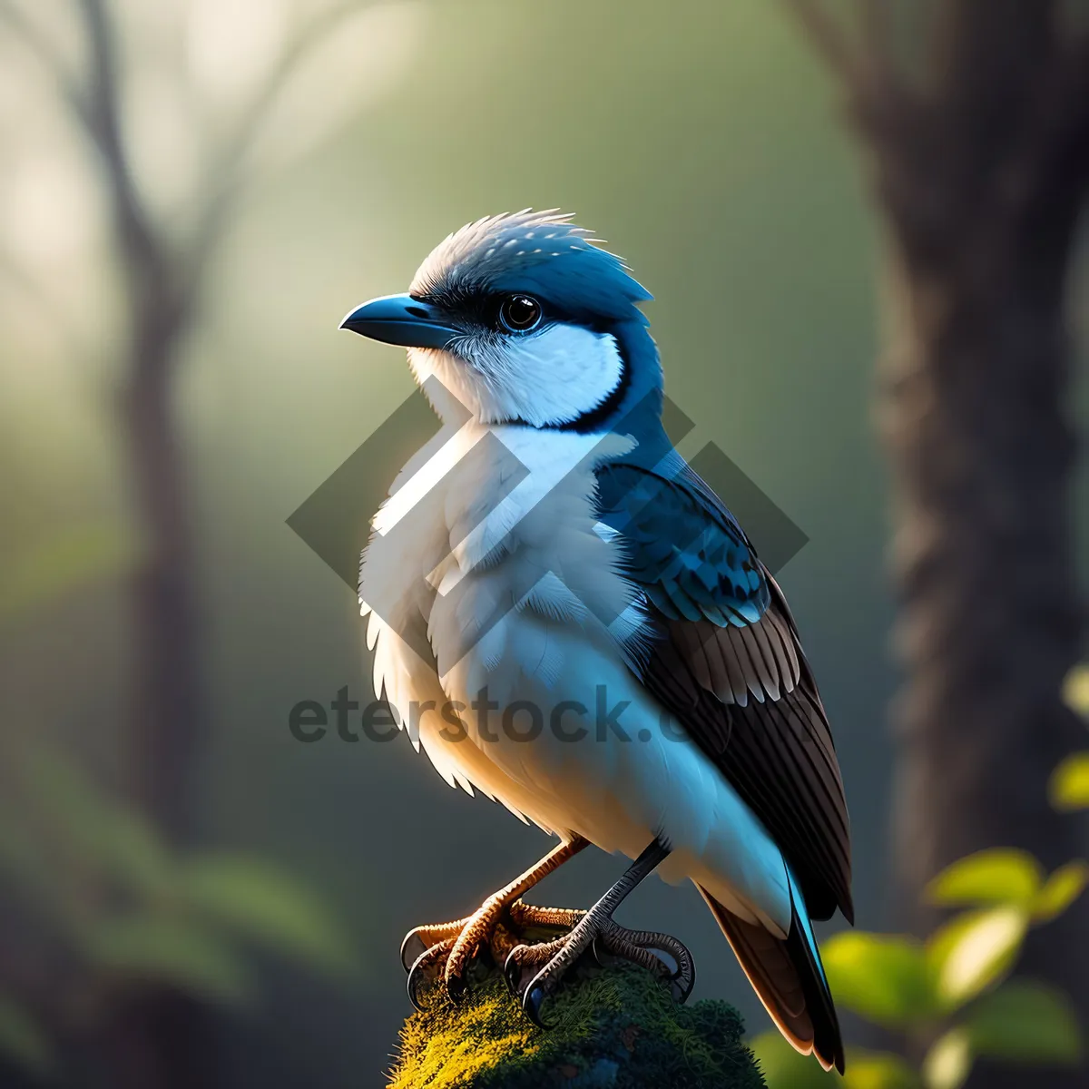 Picture of Wild Jay perched on a branch